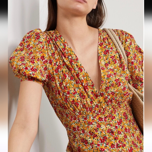 FAITHFULL THE BRANDB Revolved Bellavista Midi Dress in La Gomera Floral - Picture 3 of 12